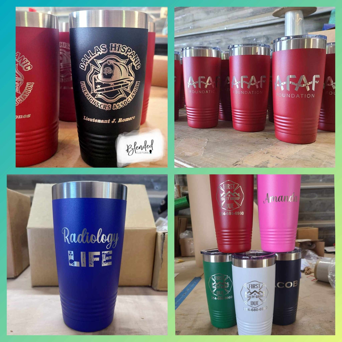 Custom Text Laser Engraved Water Bottle