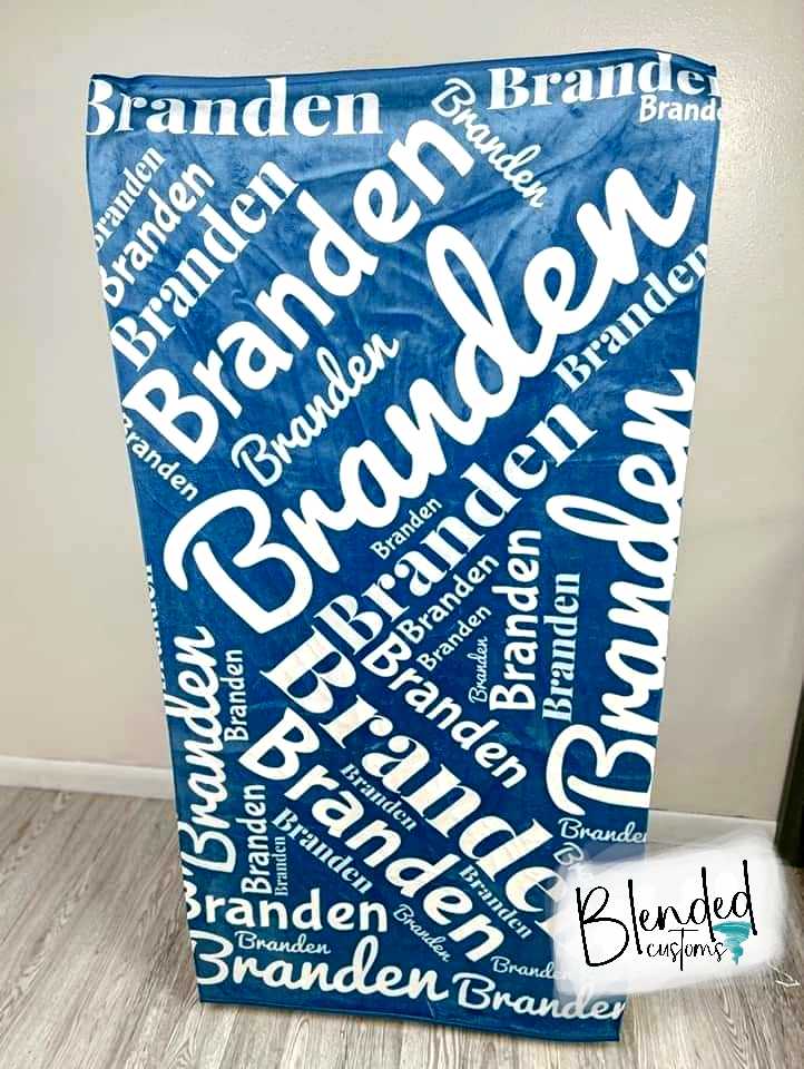 Personalized Name Beach Towels
