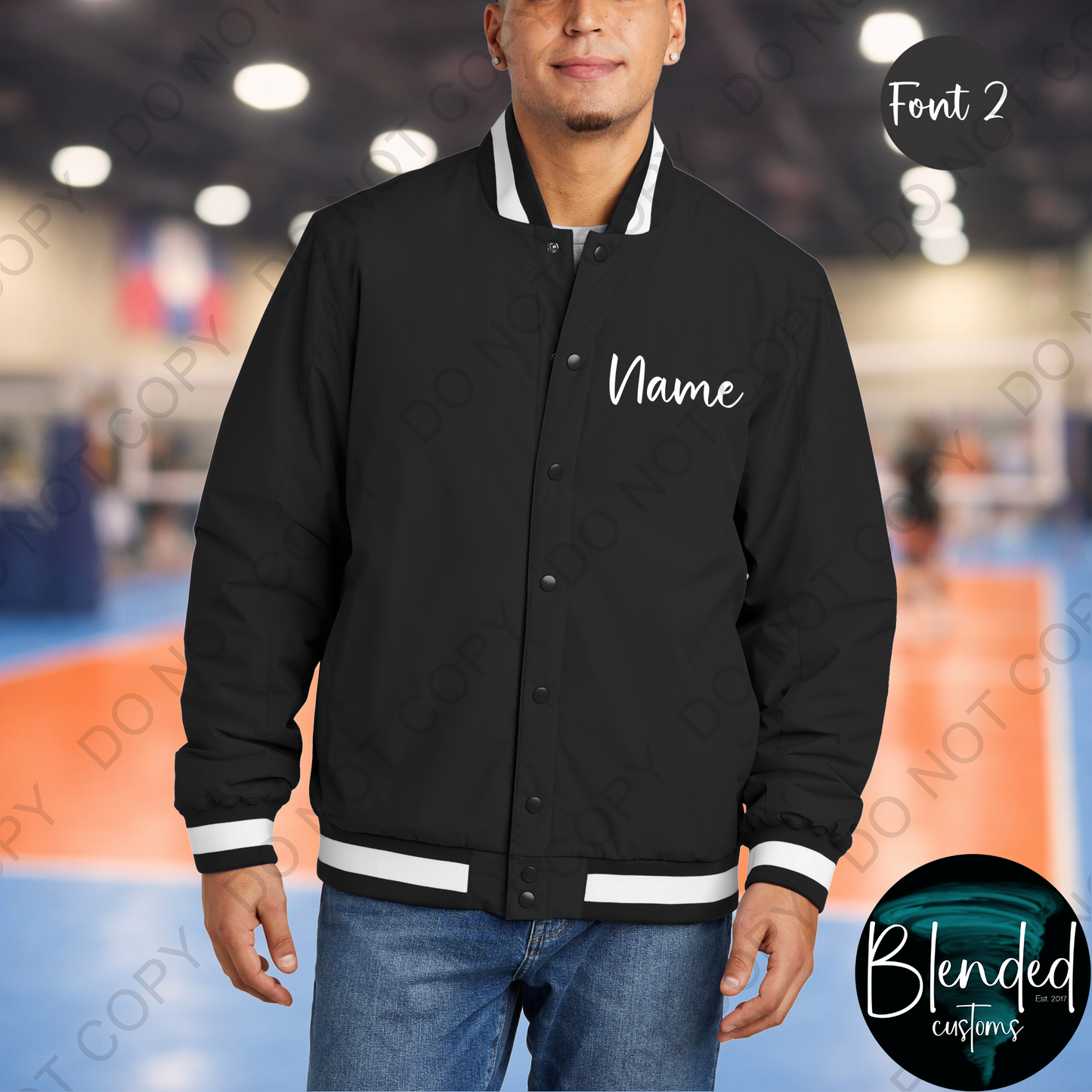 Mad Dad Volleyball Varsity Jacket