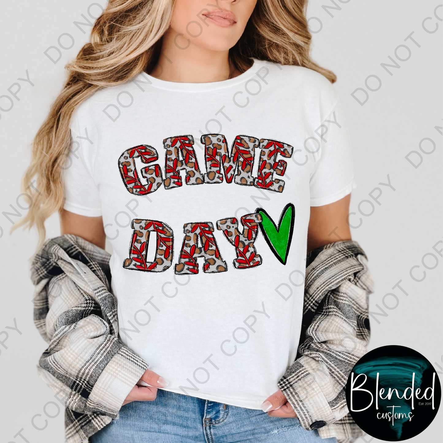 Game Day Green Heart Shirt