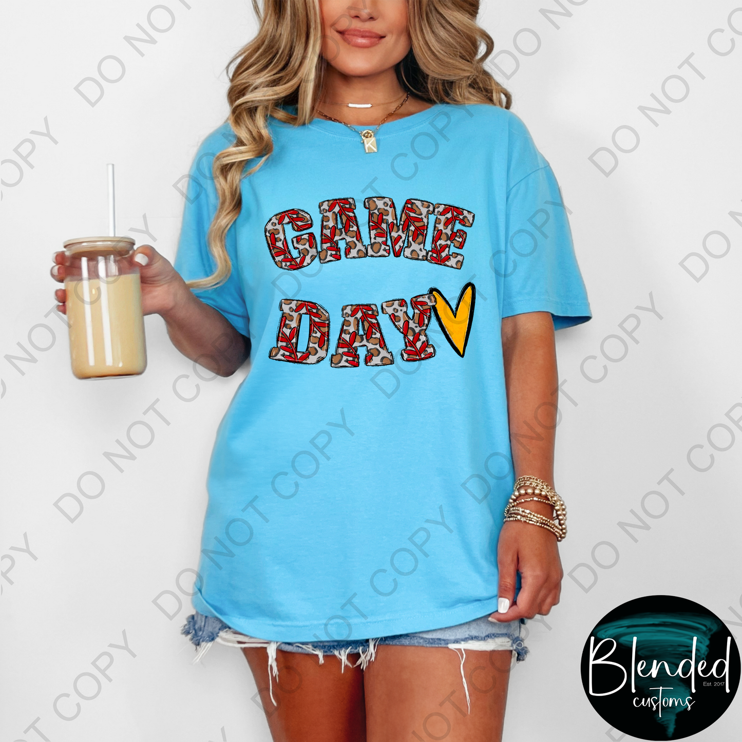 Game Day Yellow Heart Shirt