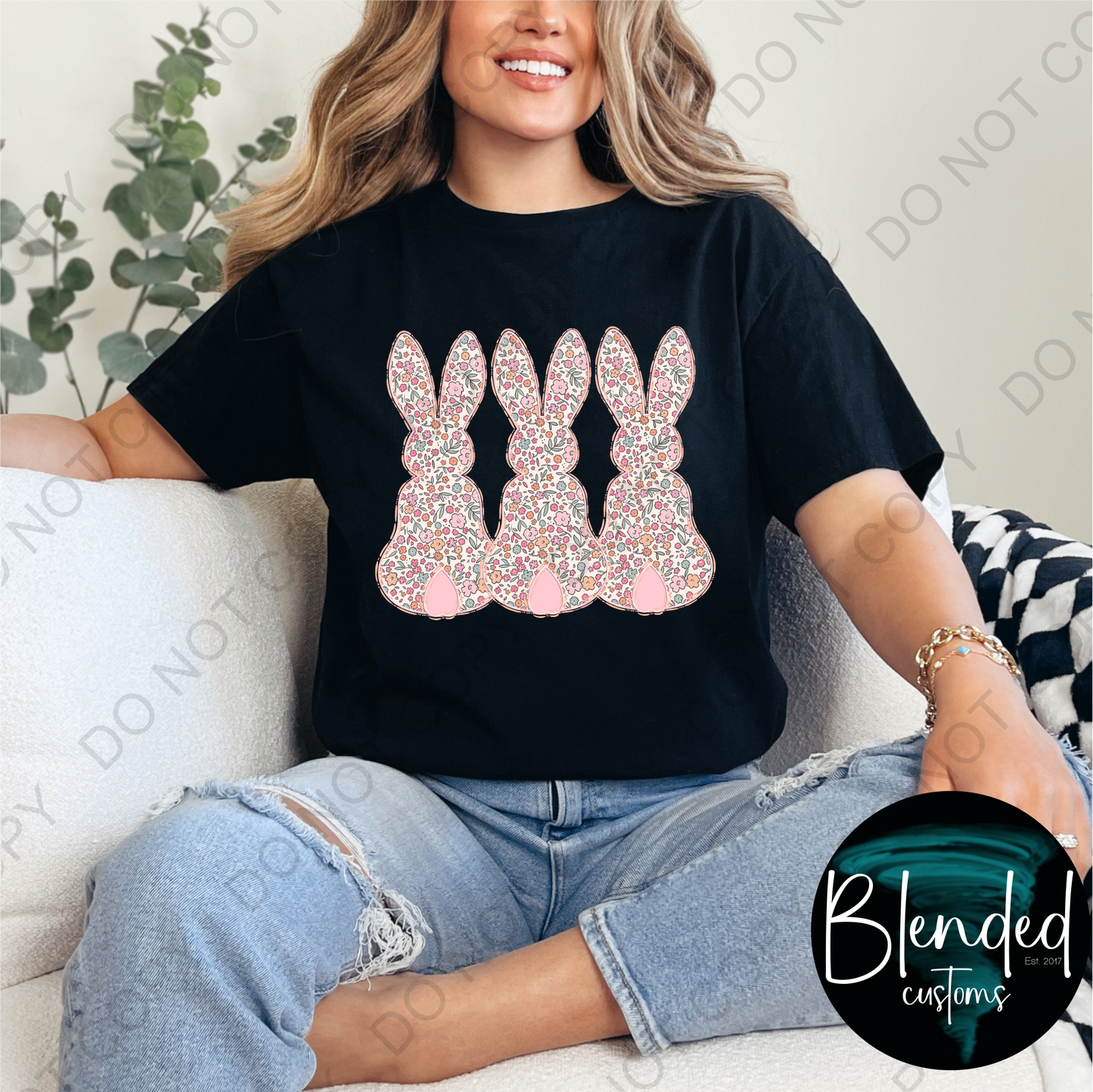 Floral Bunnies Shirt