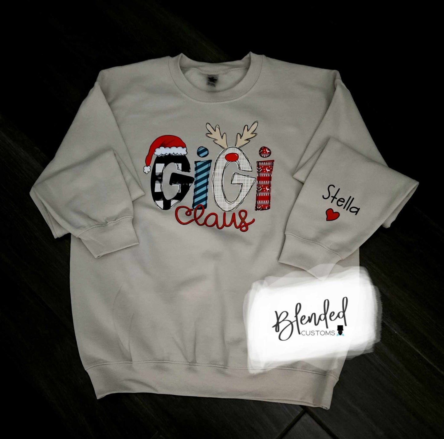 Personalized (MAMA, GIGI, MIMI, NANA, MEMA) Claus Shirt