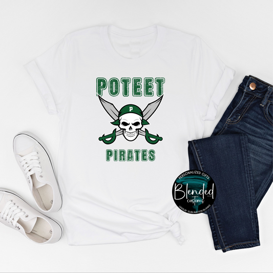 Poteet Pirates School Shirt