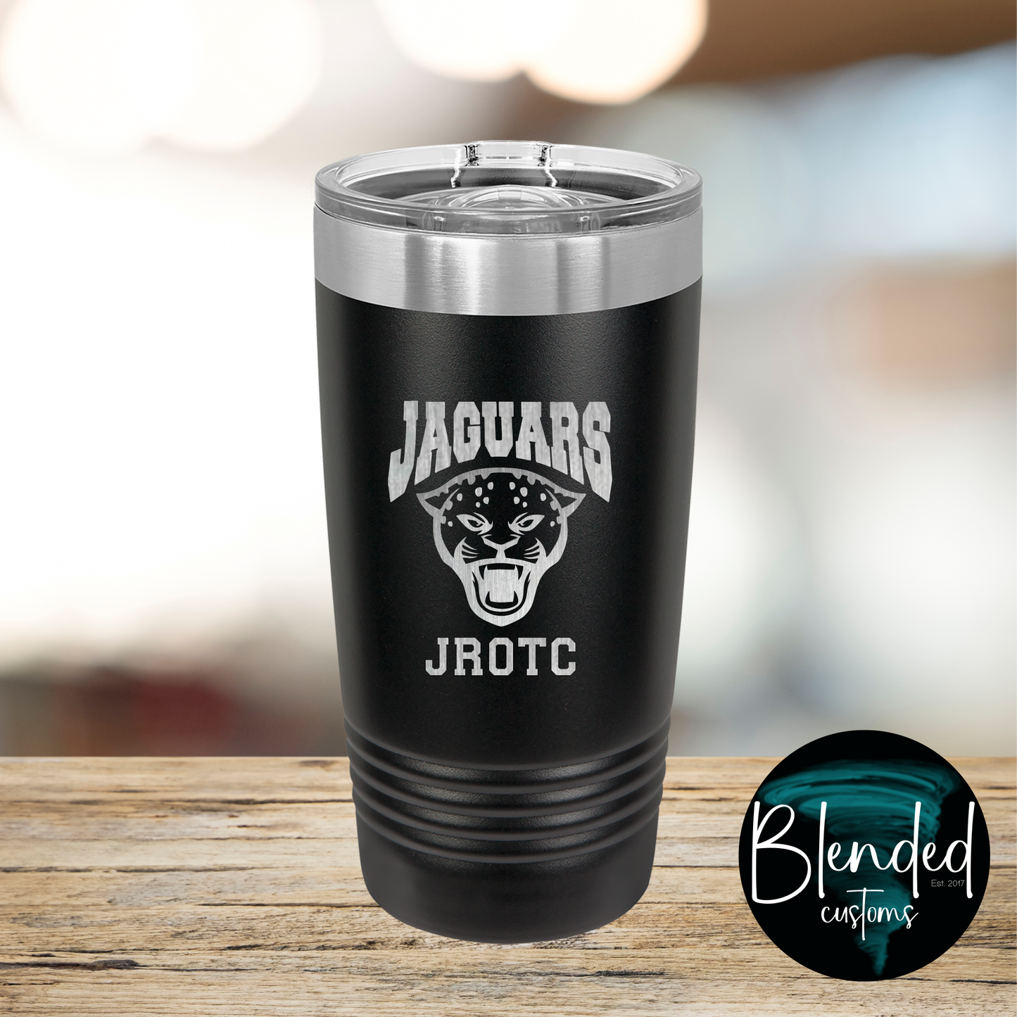 Horn Jaguar JROTC 20 oz Engraved Tumbler - Exclusive Design by Blended Customs