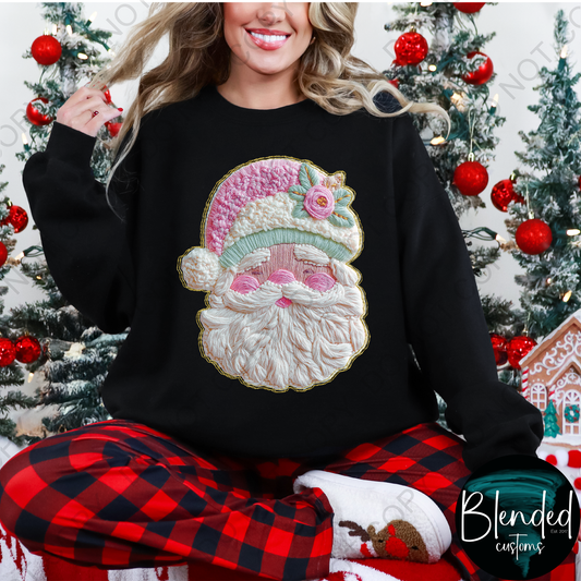 Faux Yarn Santa