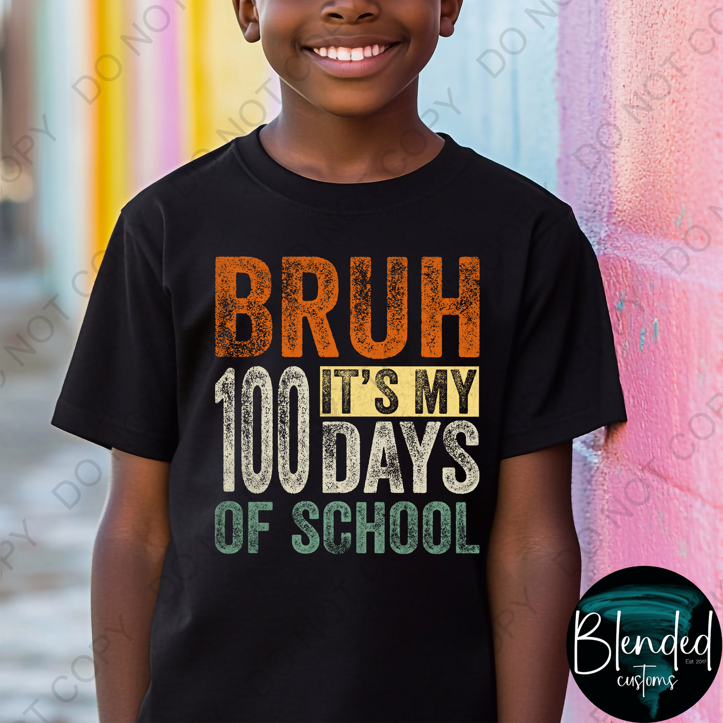 BRUH 100 Days of School Shirt