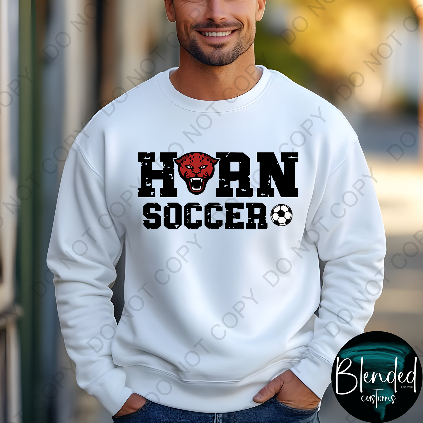 Horn Soccer Hoodie or Crewneck