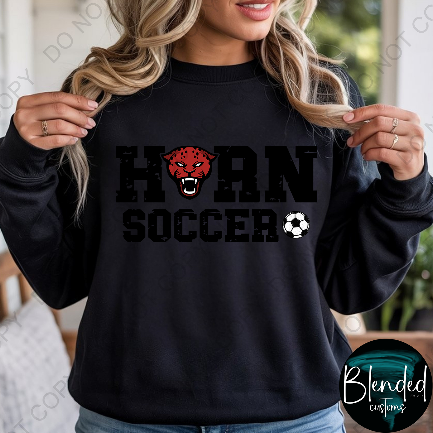 Horn Soccer Hoodie or Crewneck