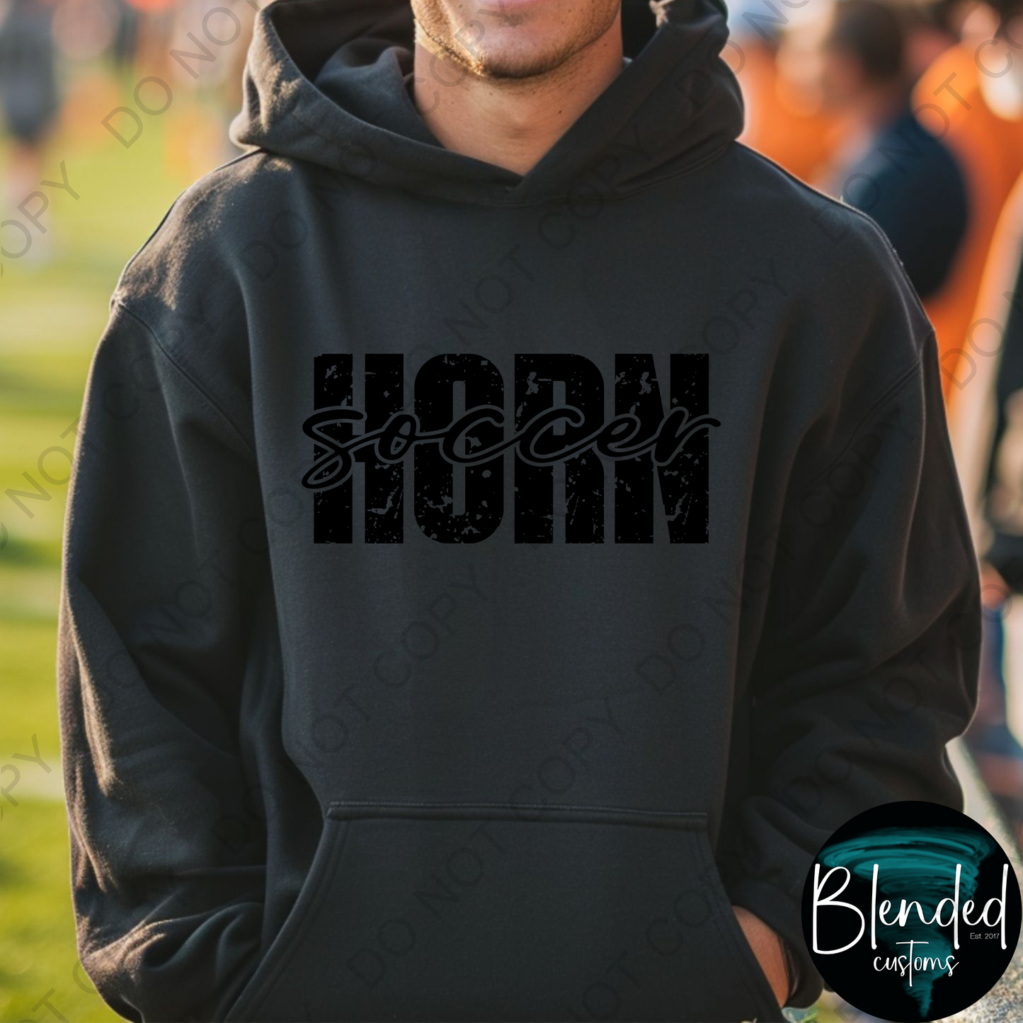 Horn Soccer Hoodie or Crewneck