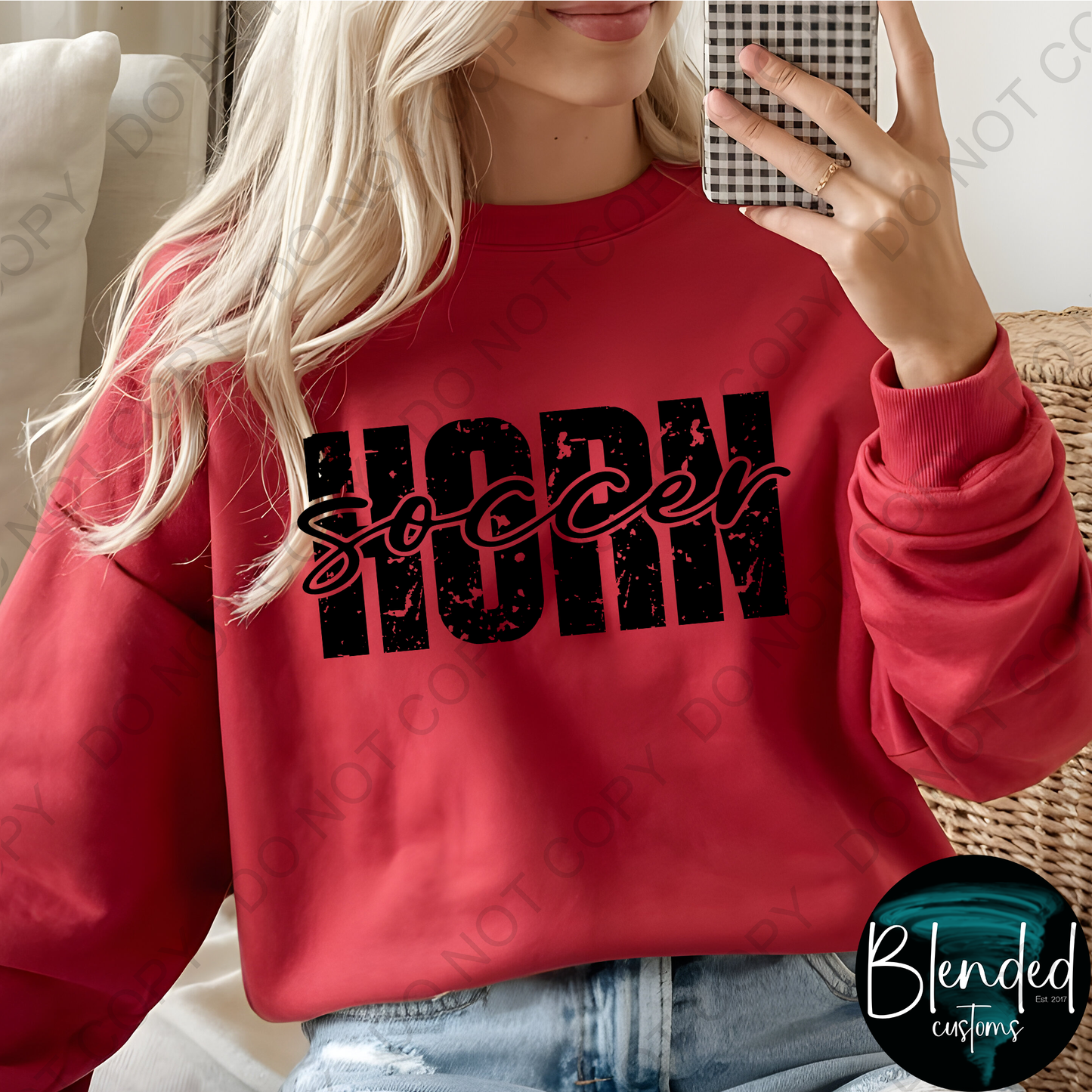 Horn Soccer Hoodie or Crewneck