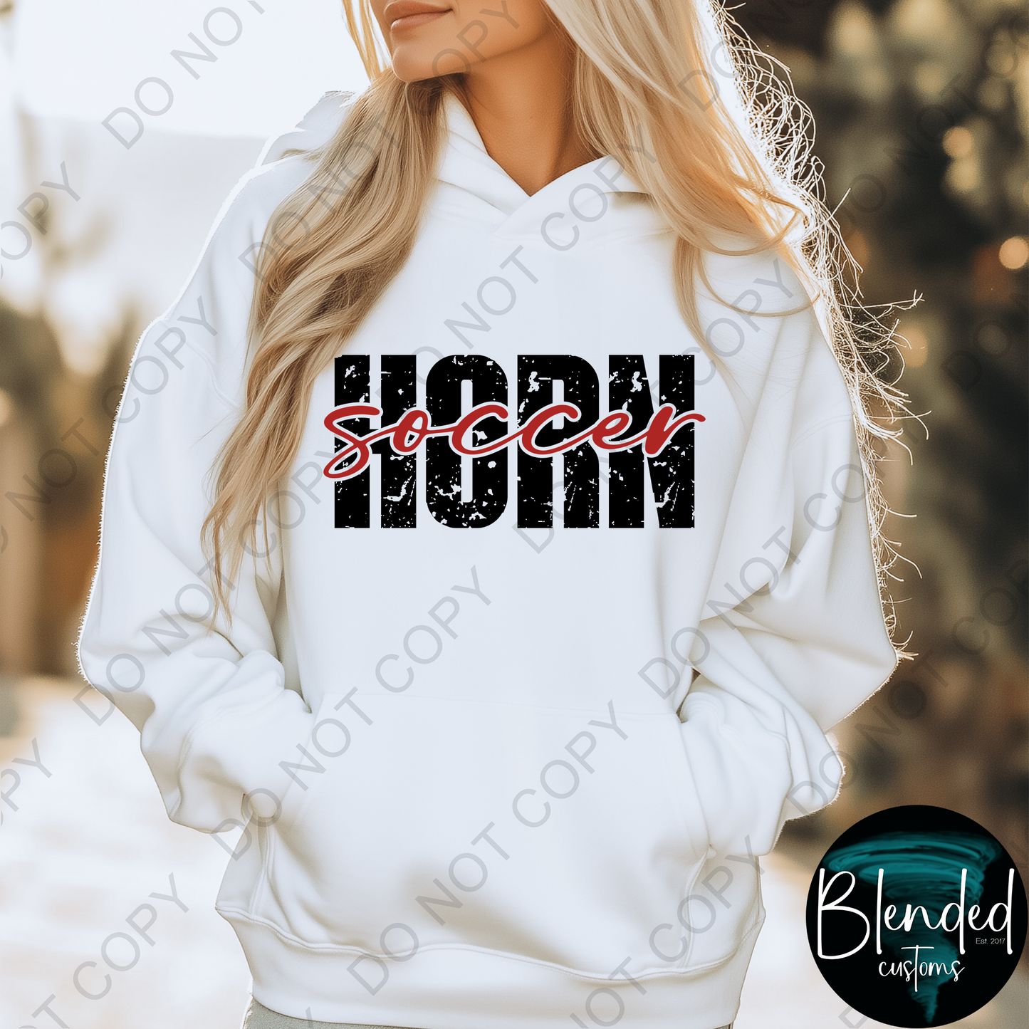 Horn Soccer Hoodie or Crewneck