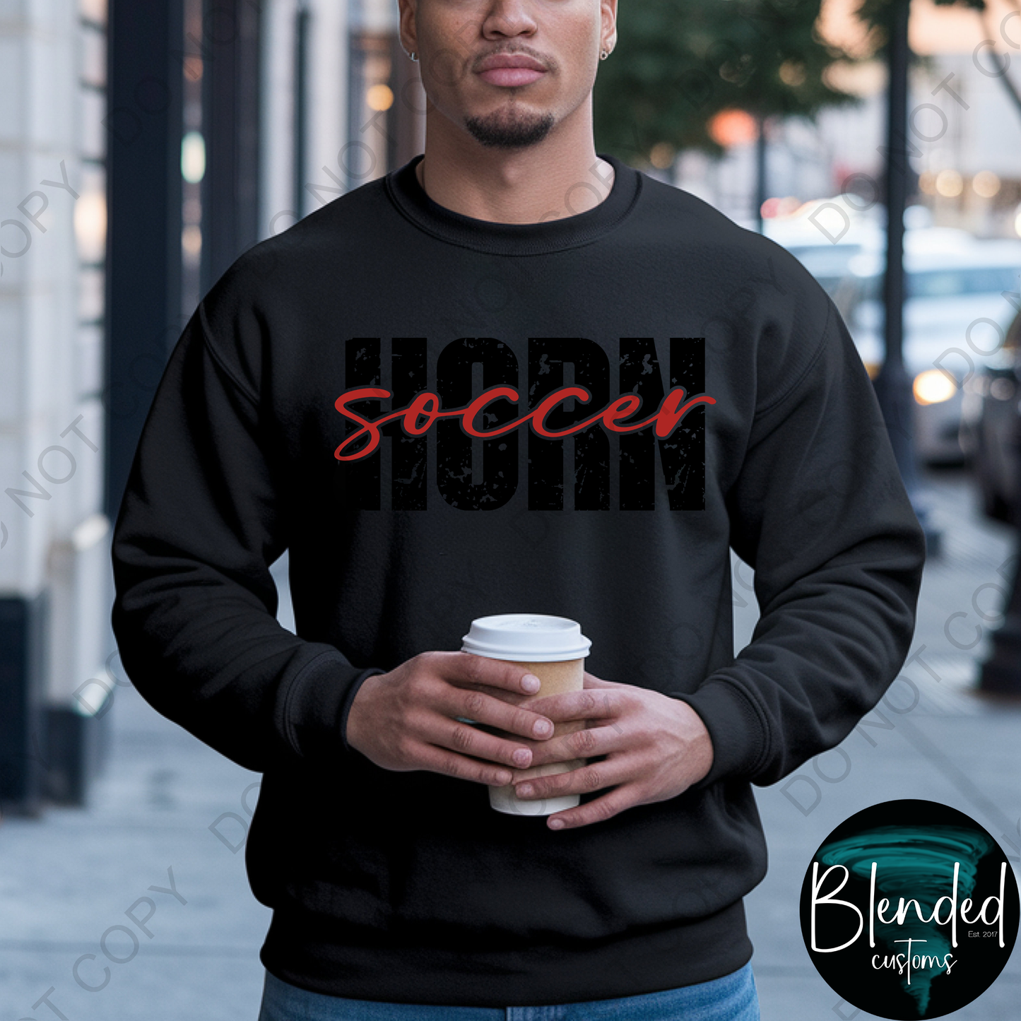 Horn Soccer Hoodie or Crewneck