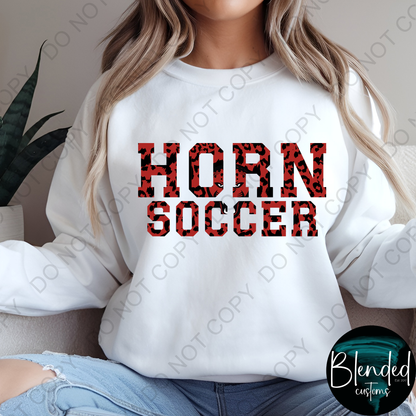 Horn Soccer Hoodie or Crewneck