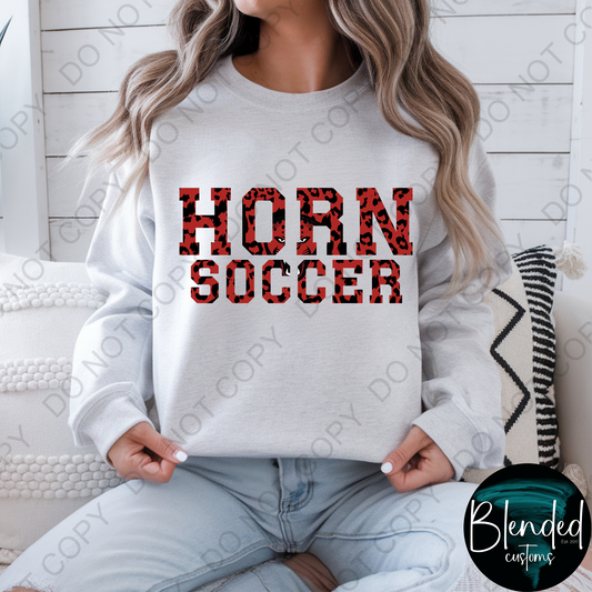 Horn Soccer Hoodie or Crewneck