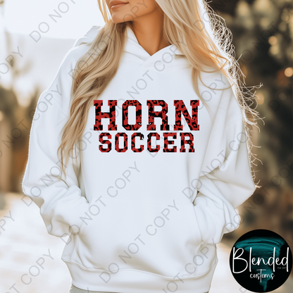 Horn Soccer Hoodie or Crewneck