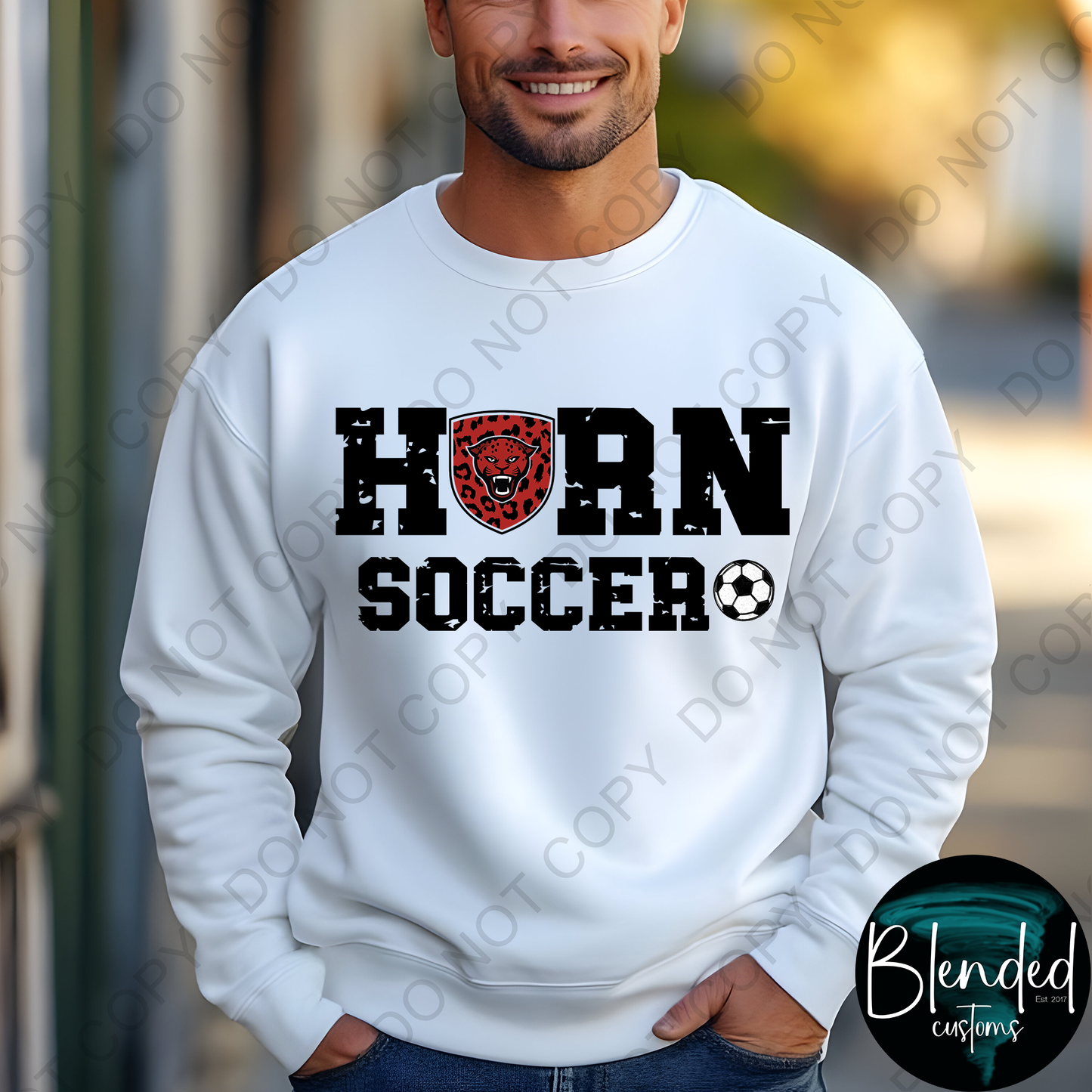 Horn Soccer Hoodie or Crewneck