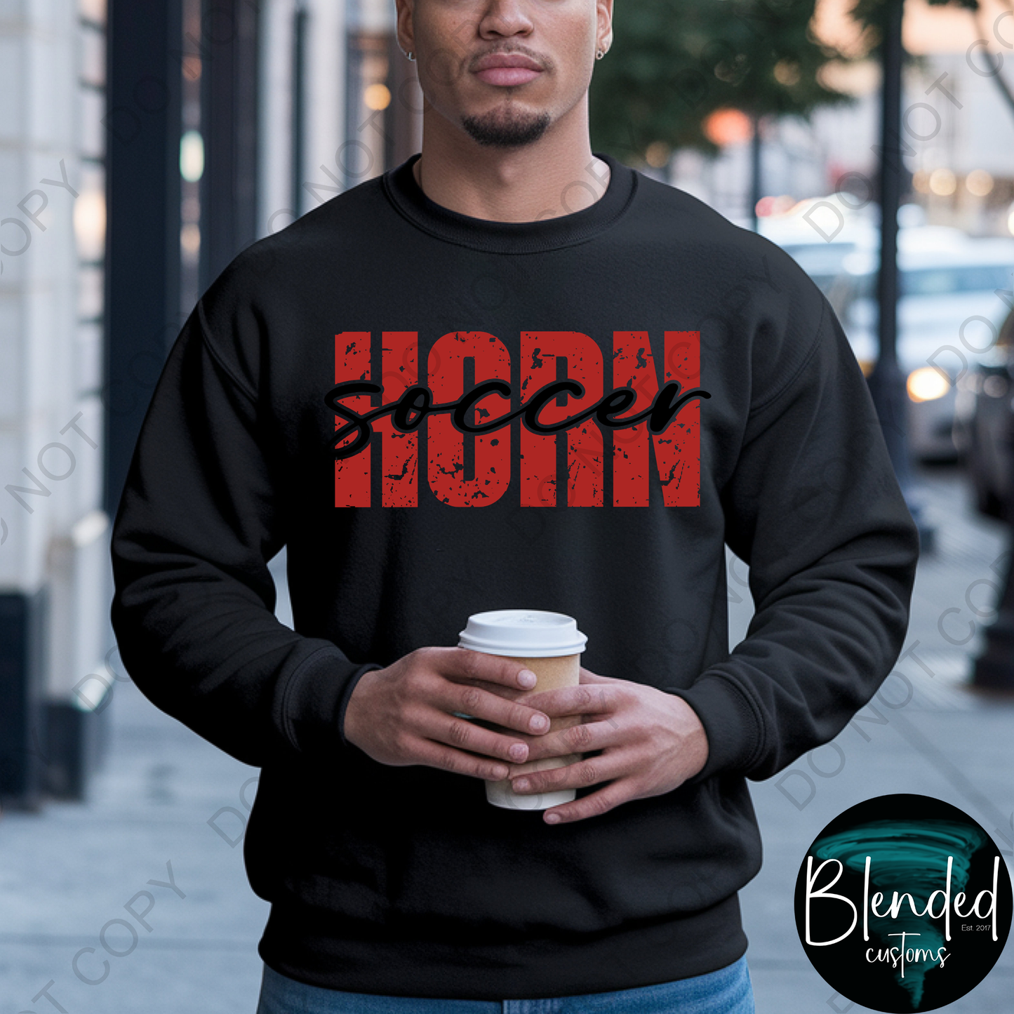 Horn Soccer Hoodie or Crewneck