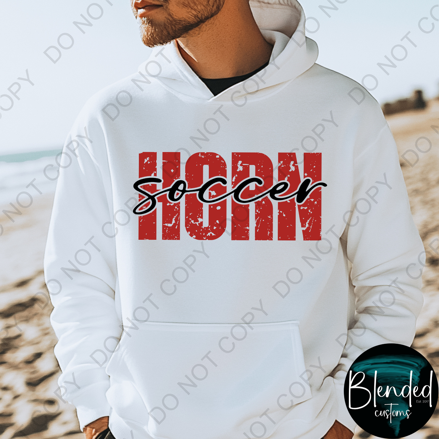 Horn Soccer Hoodie or Crewneck