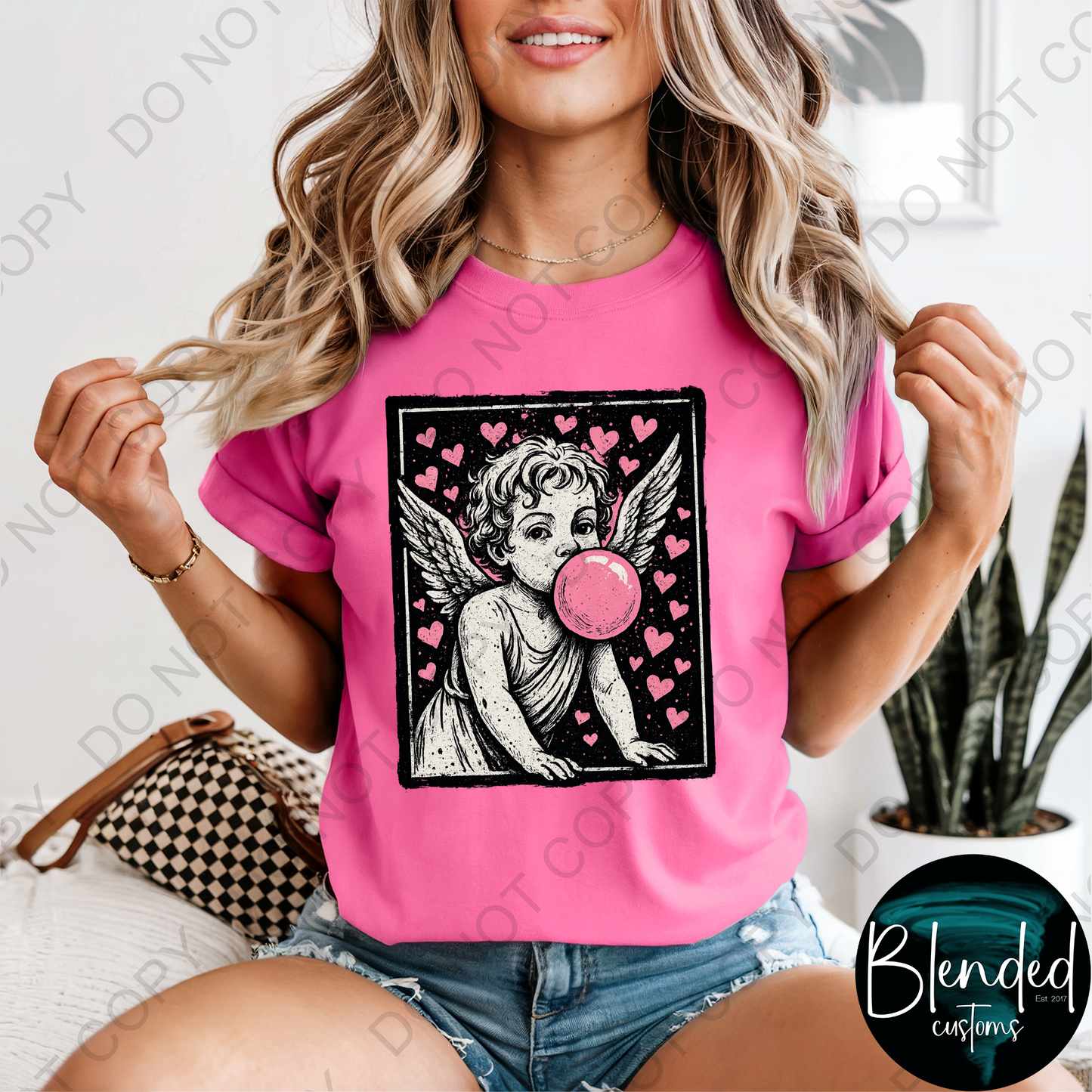 Comfort Colors Bubblegum Cupid Shirt