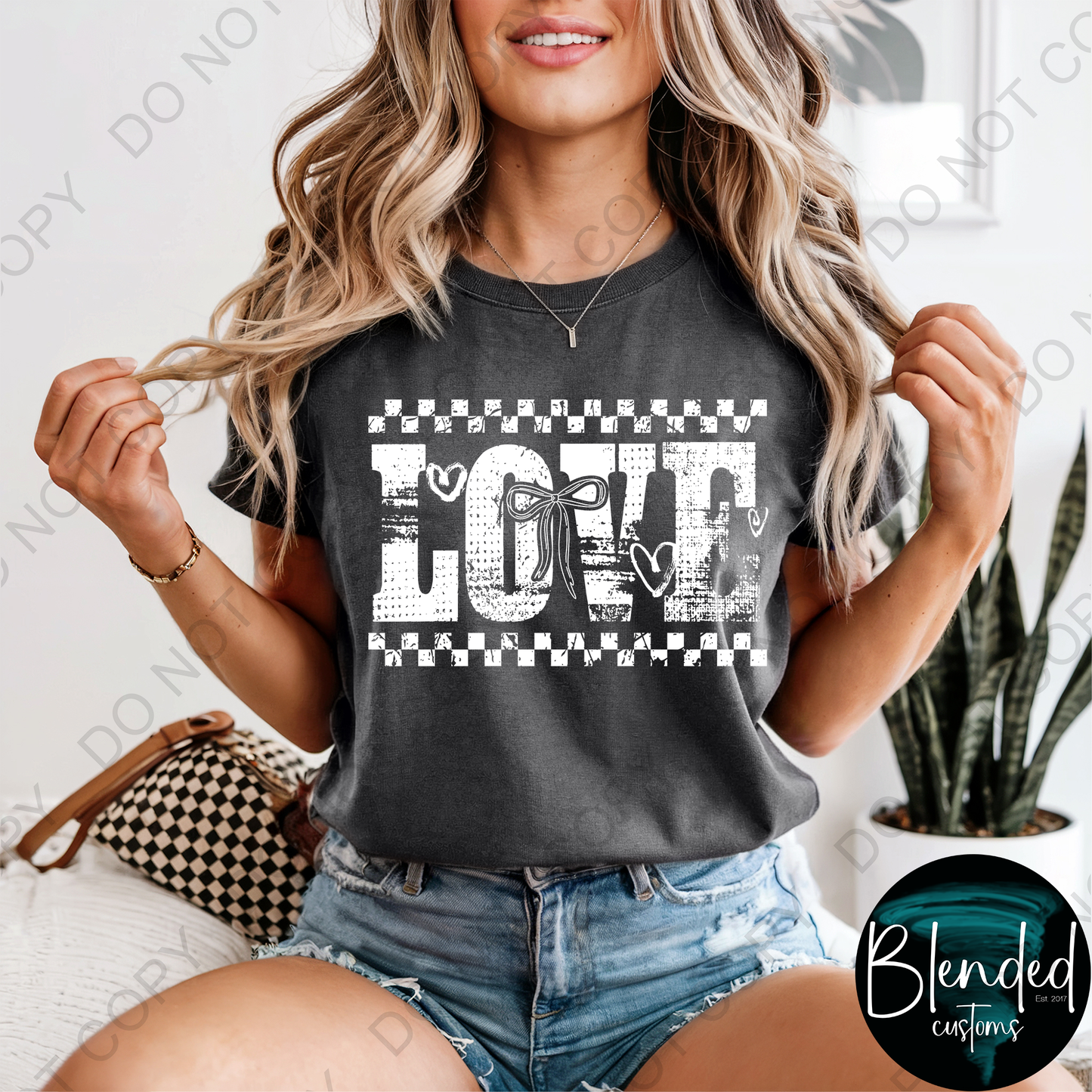 Comfort Colors Distressed Love Shirt
