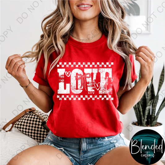 Comfort Colors Distressed Love Shirt