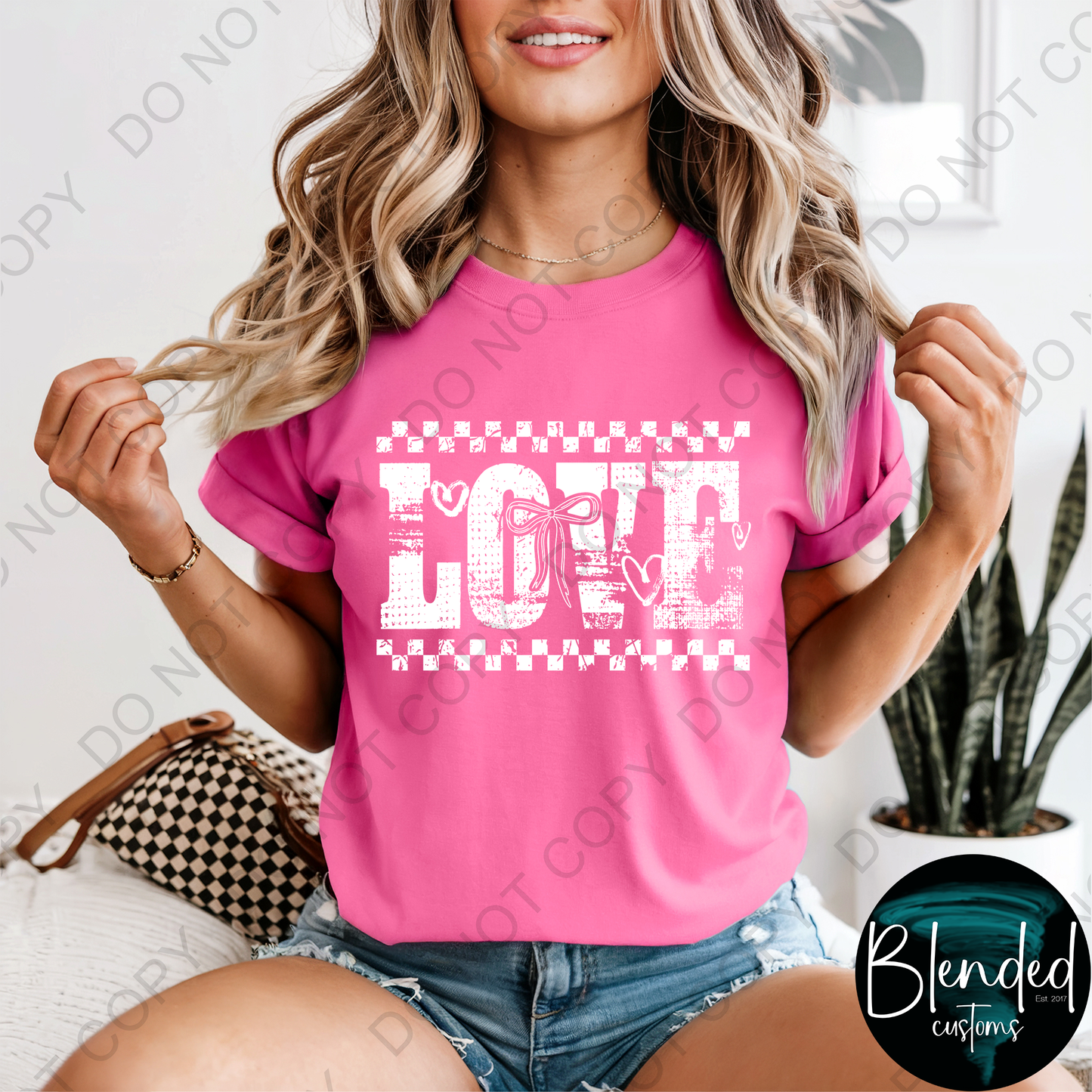 Comfort Colors Distressed Love Shirt