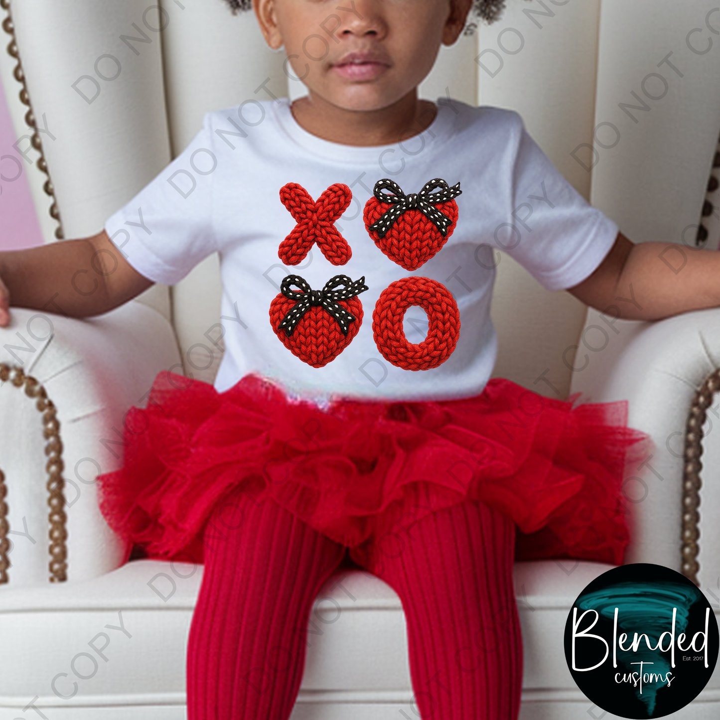 Kids Quilted XOXO Valentine Shirt