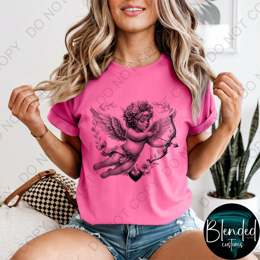 Comfort Colors  Retro Cupid Shirt