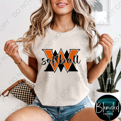 Comfort Colors WMHS Softball T-Shirt