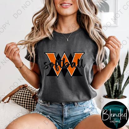 Comfort Colors WMHS Softball T-Shirt