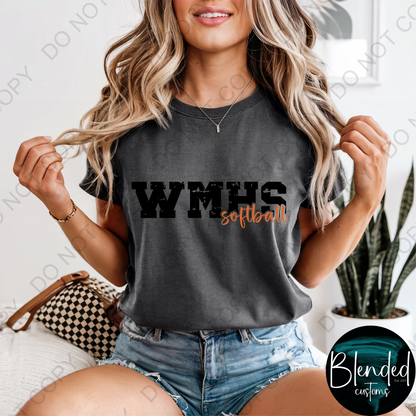Comfort Colors WMHS Softball T-Shirt