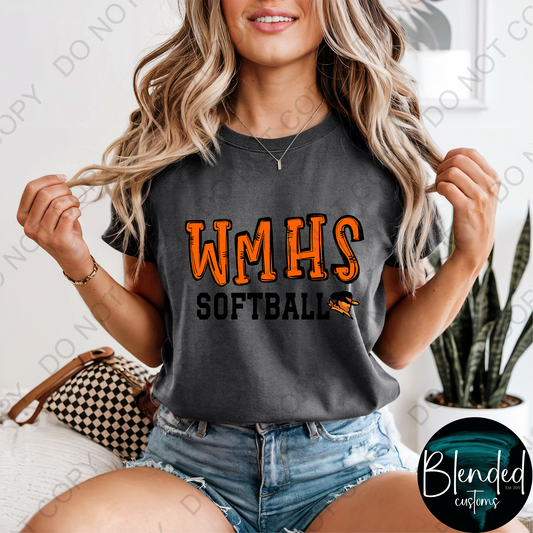 Comfort Colors WMHS Softball T-Shirt
