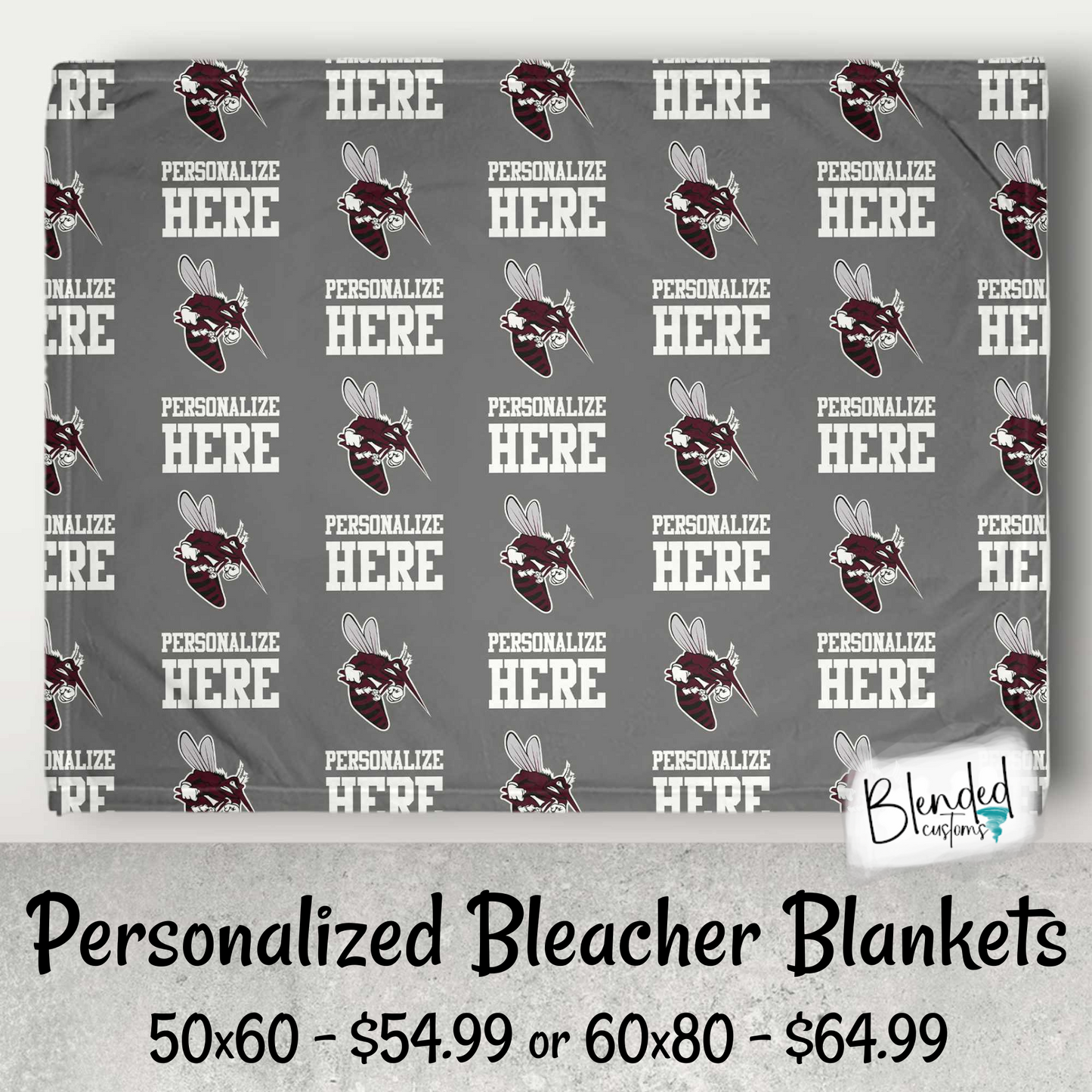 Mesquite Skeeters Bleacher Blanket - Personalized