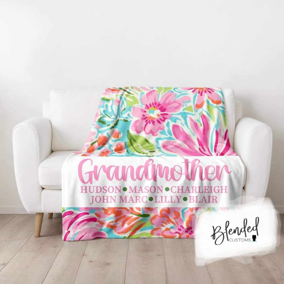 Tropical Personalized Mother's Day Blanket