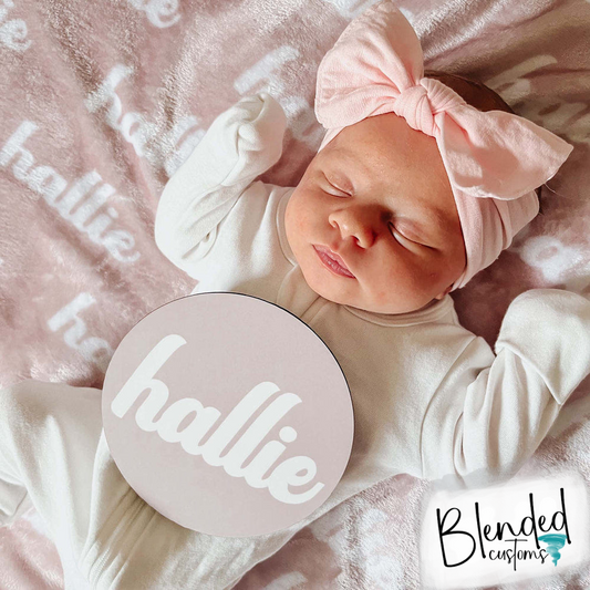 Personalized Baby Name Round