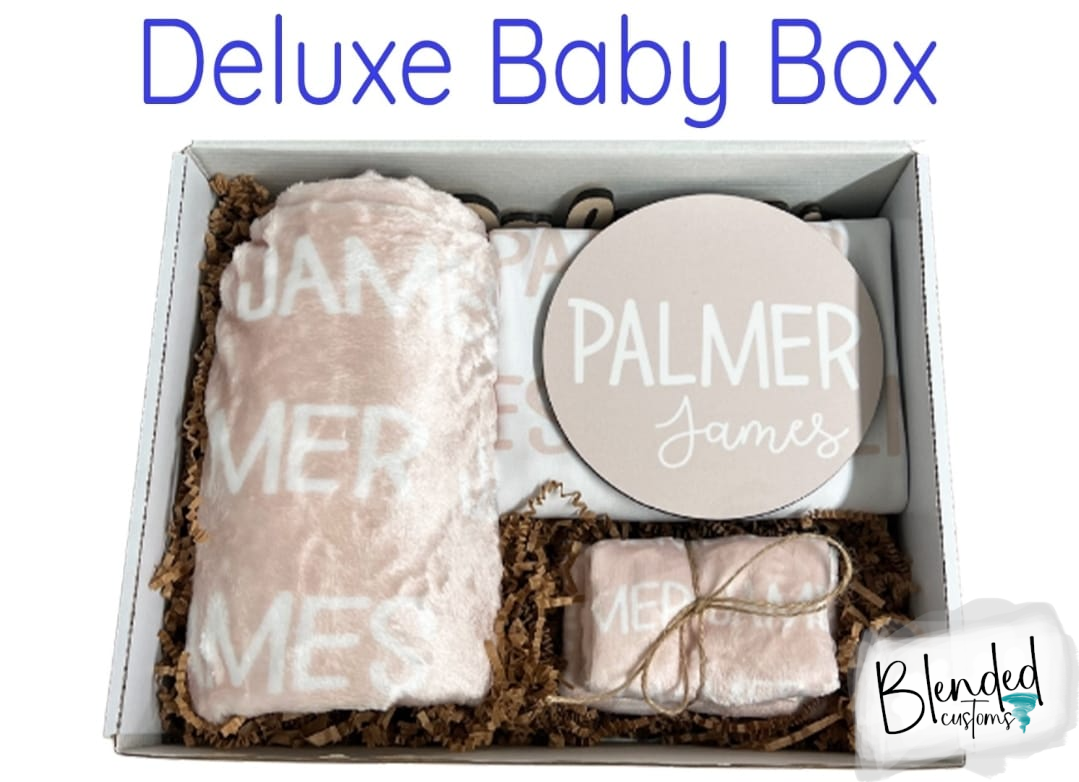 Personalized Baby Name Gift Box - Deluxe