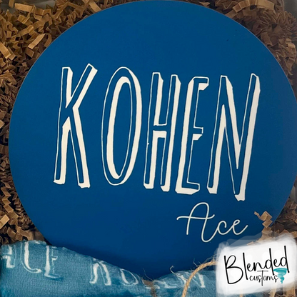 Personalized Baby Name Round