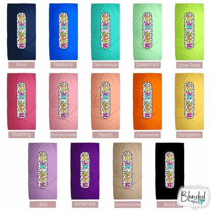 Personalized Dalmatian Dots Beach Towels