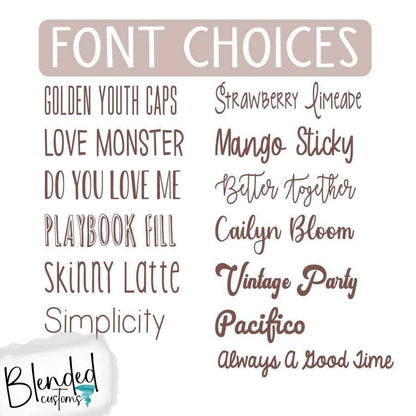 Personalized Baby Name Round