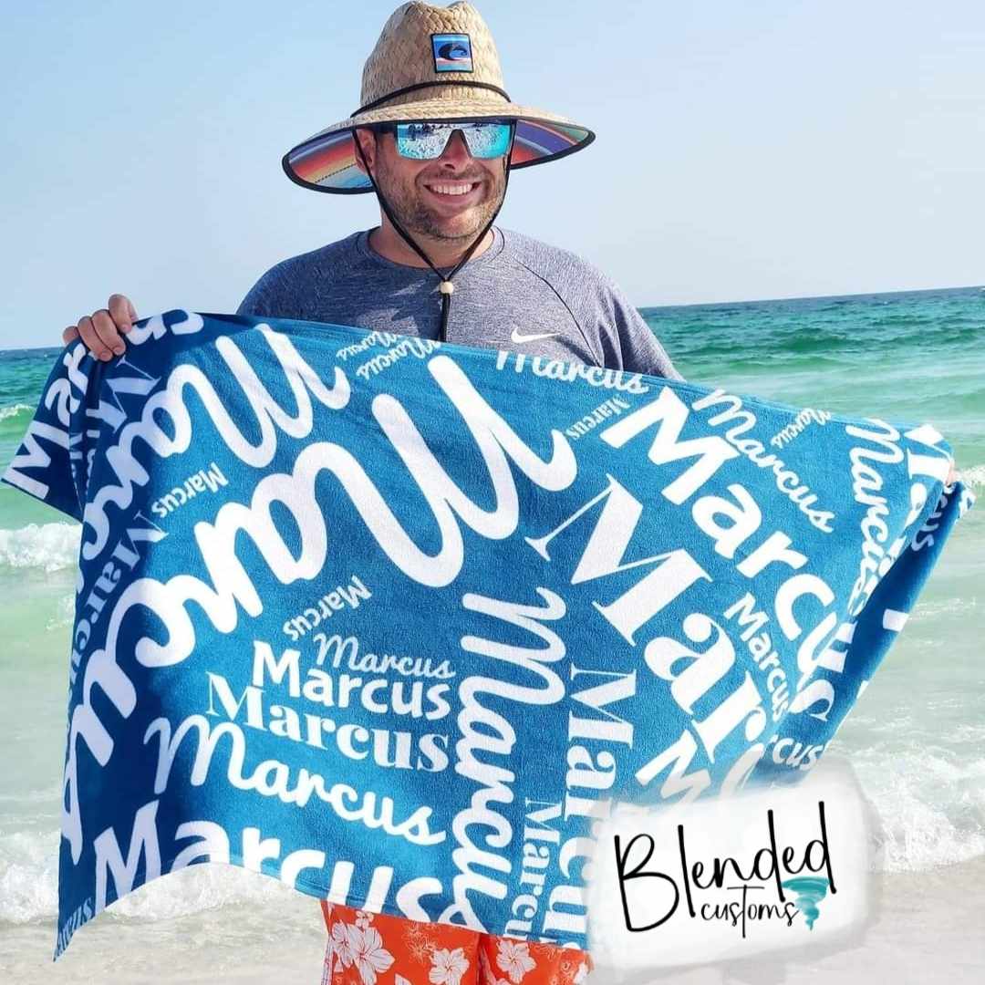 Personalized Name Beach Towels