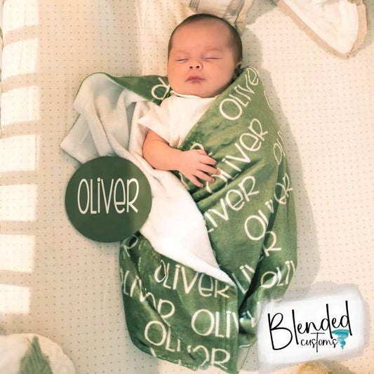 Personalized Baby Name Blanket