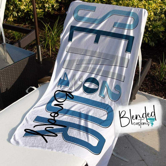 Personalized Senior Beach Towel