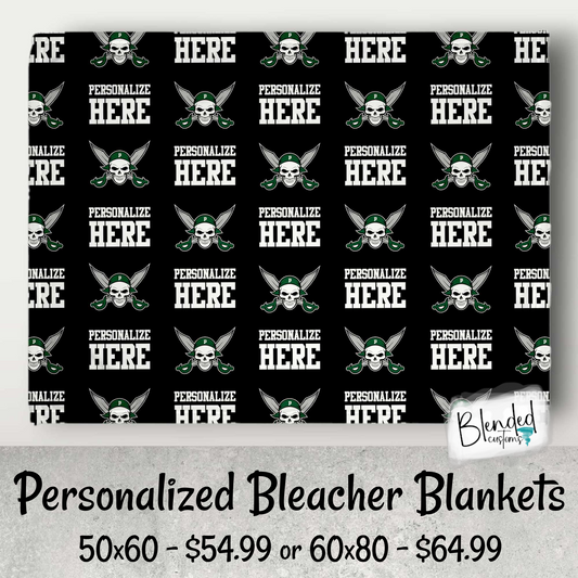 Poteet Pirates Bleacher Blanket - Personalized