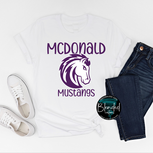 McDonald Mustang School Shirt