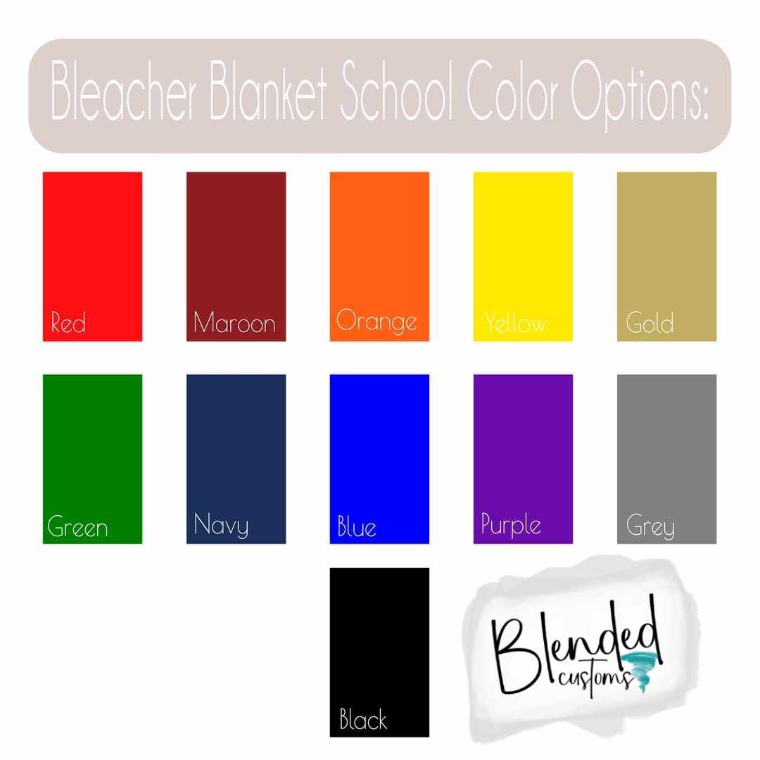 School Mascot Bleacher Blanket