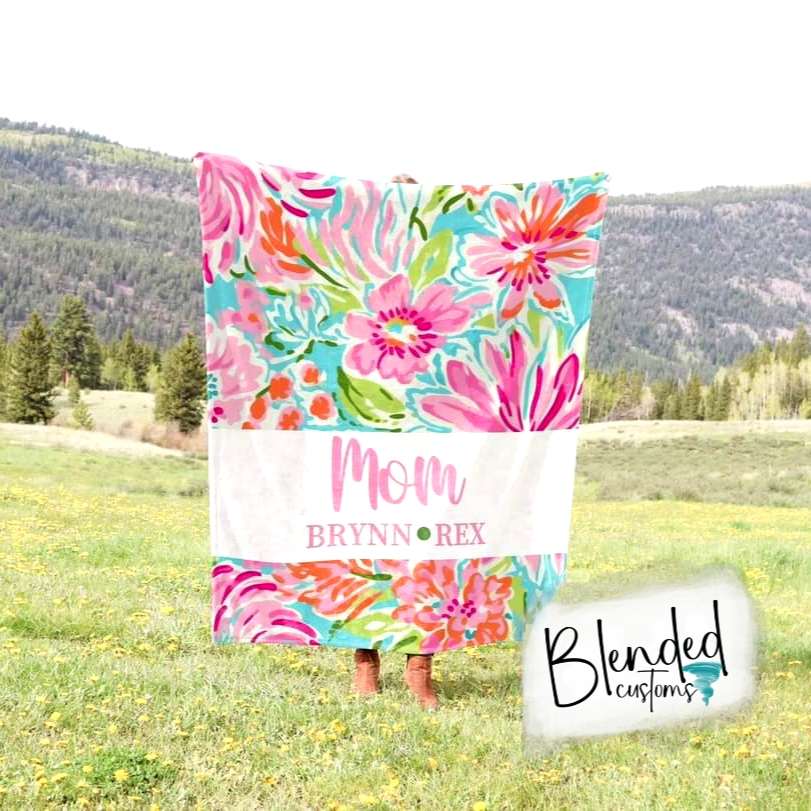 Tropical Personalized Mother's Day Blanket