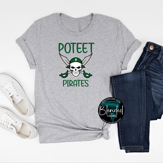 Poteet Pirates School Shirt