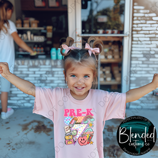 Pre-K Retro Back to School Shirt