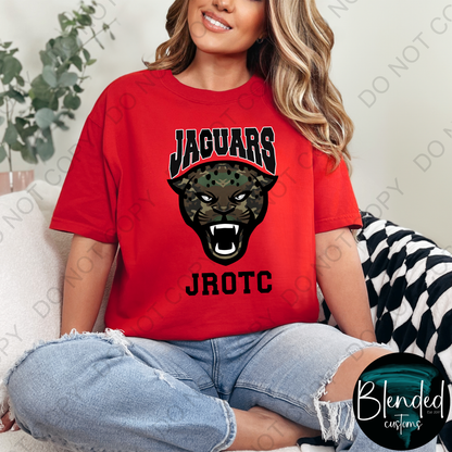 Horn Jaguar Camo JROTC T-Shirt - Exclusive Design by Blended Customs